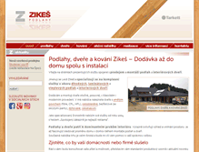 Tablet Screenshot of montaze-zikes.cz